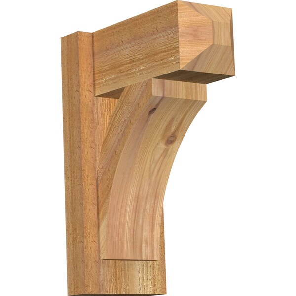Ekena Millwork Thorton Craftsman Rough Sawn Outlooker, Western Red Cedar, 6"W x 12"D x 16"H OUT06X12X16THR04RWR - main